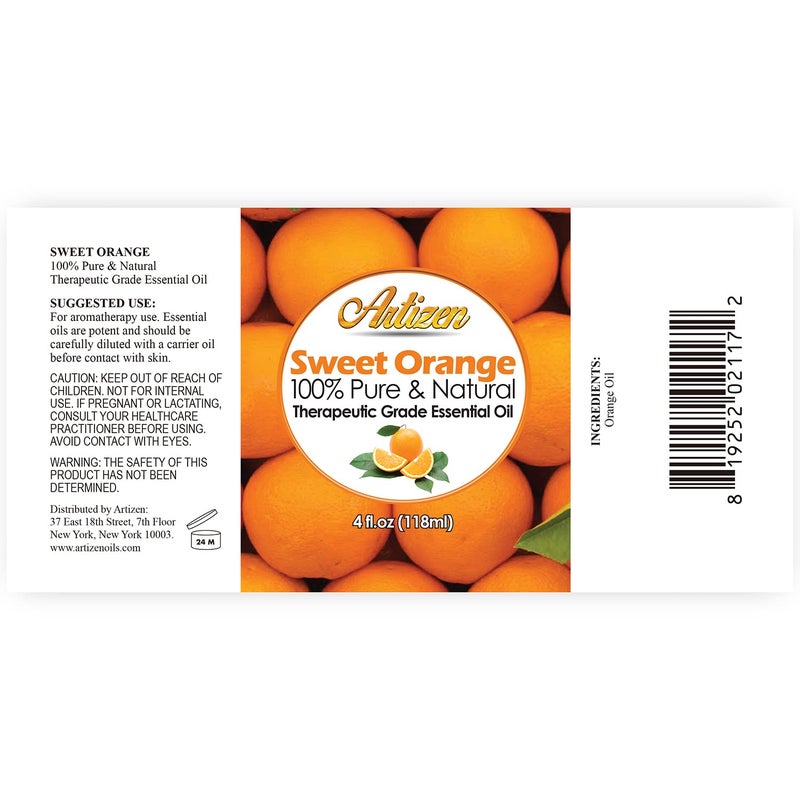 Artizen Sweet Orange Essential Oil (100% Pure & Natural - Undiluted) Therapeutic Grade - Huge 1oz Bottle - Perfect for Aromatherapy - Image 2
